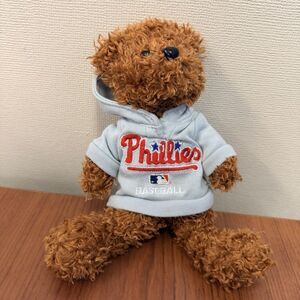 Philadelphia Phillies MLB Plush Teddy Bear Hoodie Baseball Fan Gift 9”
